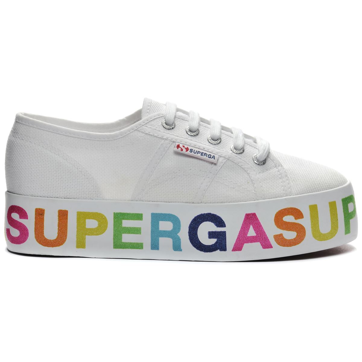 2790 COTW GLITTERLETTERING WHITE-MULTI – Superga-Sandbox